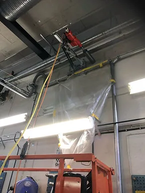 Saxlift används på ett av Rivout Groups projekt hos kund